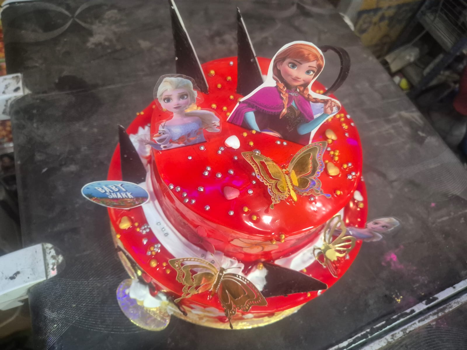 Royal Golden Chandelier Celebration Cake (V2)
